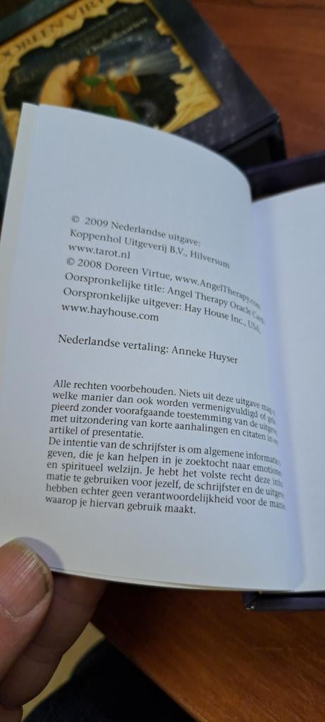 Engelentherapie Orakelkaarten - Doreen Virtue (1e editie), Tarot of Kaarten leggen, Overige typen, Ophalen of Verzenden, Zo goed als nieuw