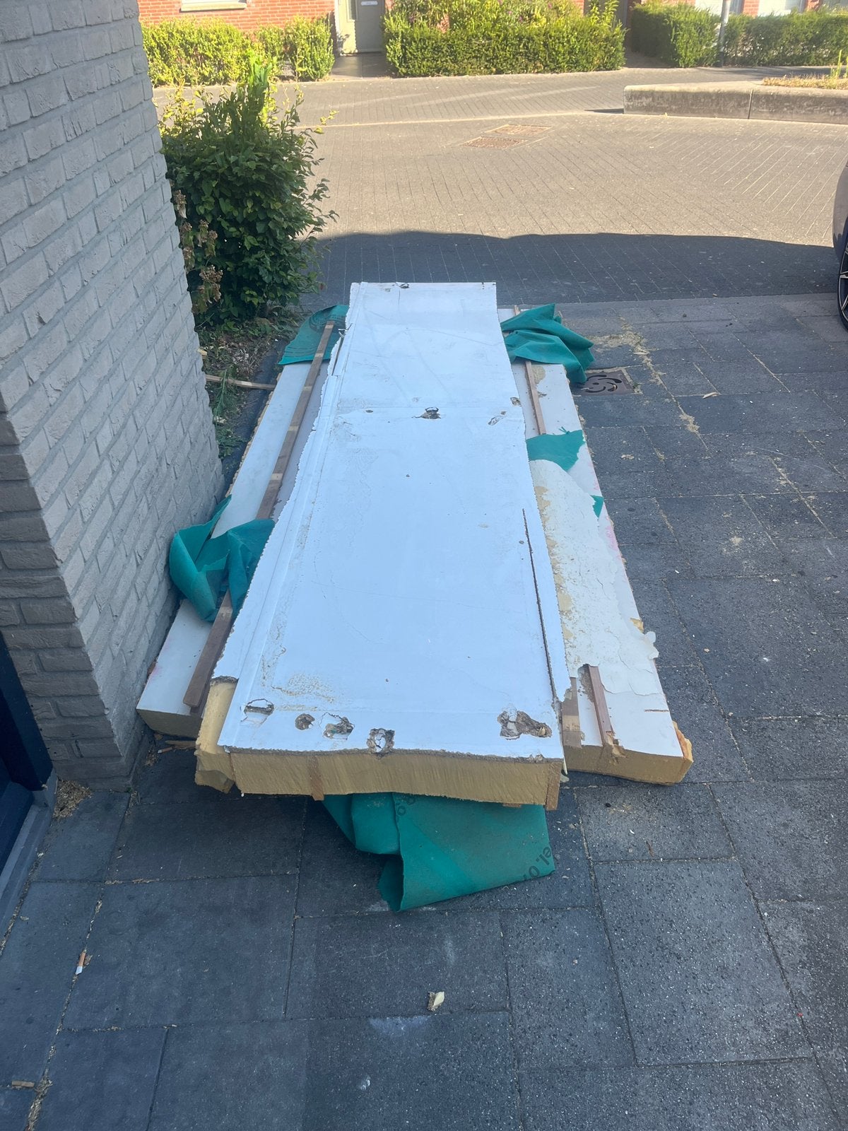 Dakplaten 14cm pir. Ongeveer 3m lang., Ophalen, Zo goed als nieuw