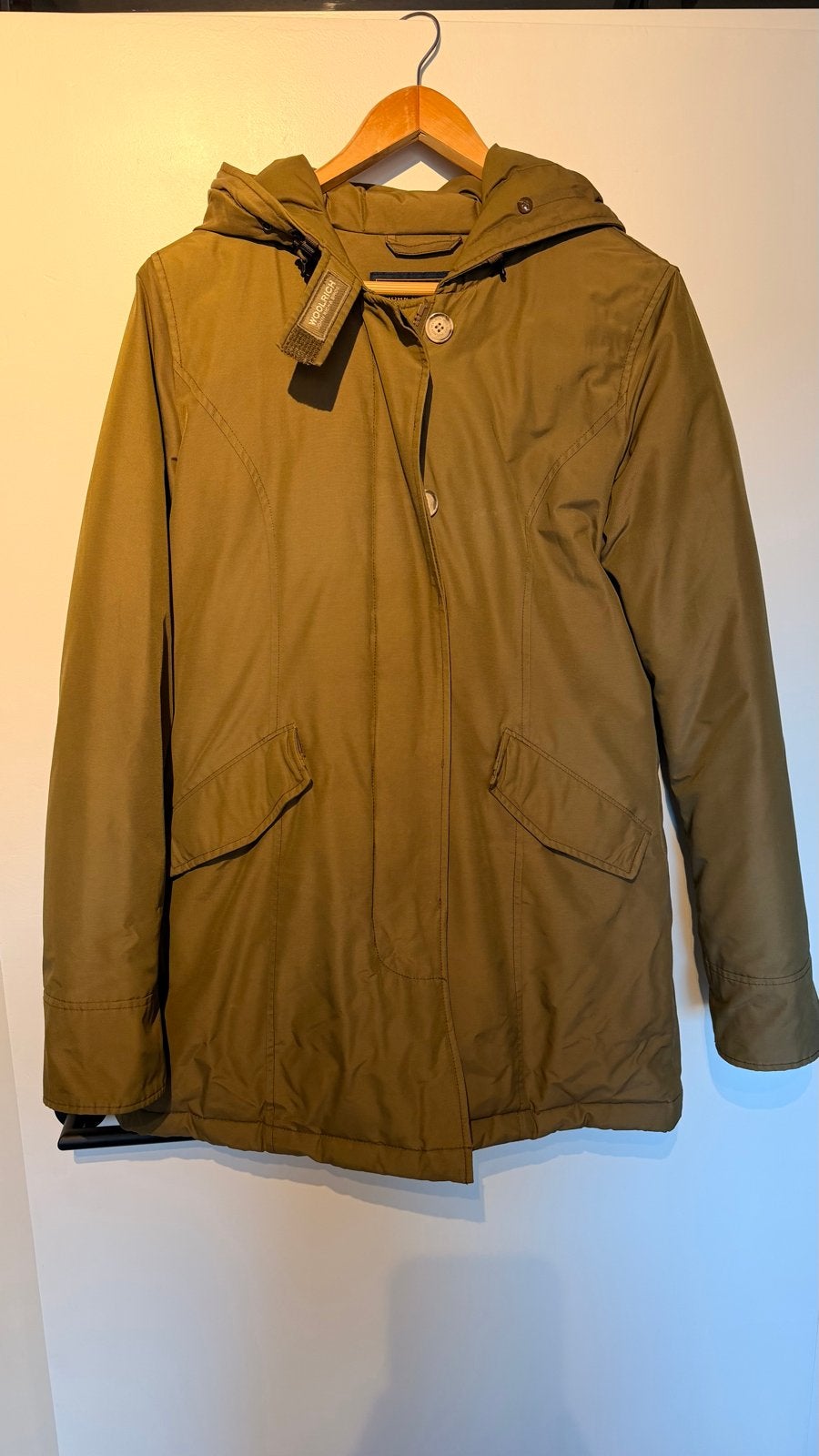 Woolrich Parka Khaki Maat L, Ophalen of Verzenden, Gedragen, Maat 42/44 (L), Overige kleuren