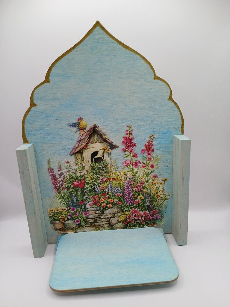 huis altaar, Hout, Meerkleurig, Verzenden, Overige stijlen