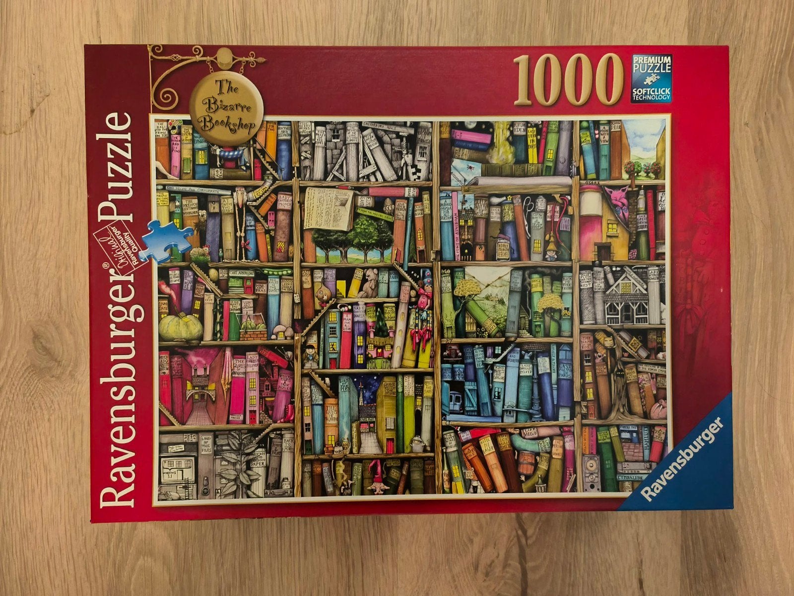 Ravensburger Legpuzzel 1000 stukjes - The Bizarre Bookshop, Ophalen of Verzenden, 500 t/m 1500 stukjes, Zo goed als nieuw