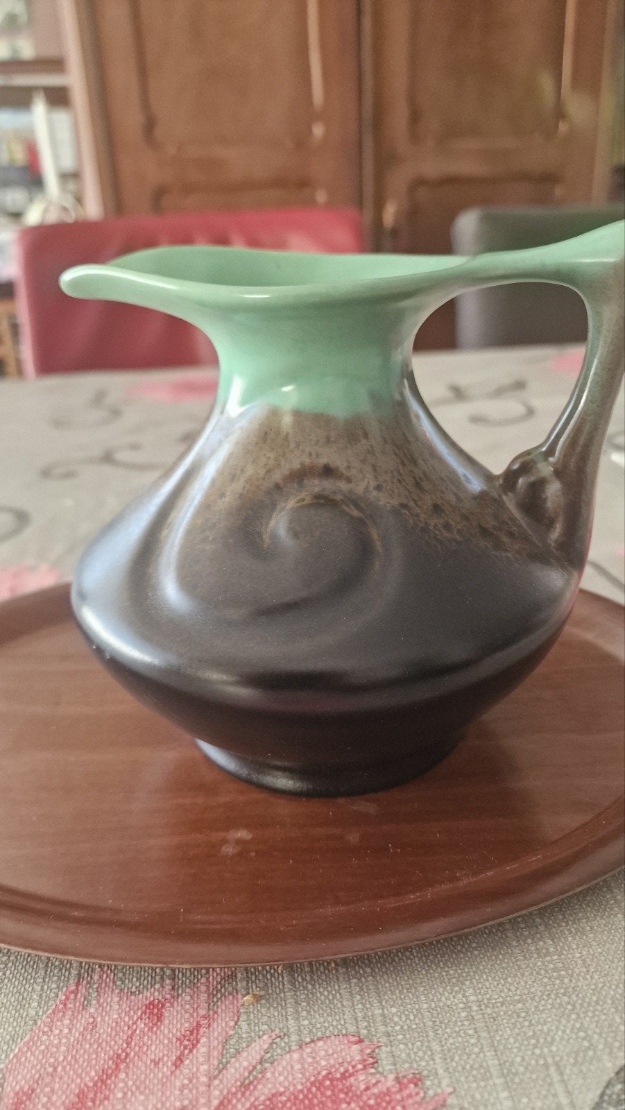 Gouda Plateel Vaas Jaren '30 - Iris Decor, Ophalen of Verzenden