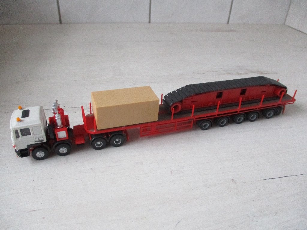 Kibri M.A.N. Truck 4 assig met Rups Lading, Ophalen of Verzenden, Zo goed als nieuw, Bus of Vrachtwagen, Overige merken