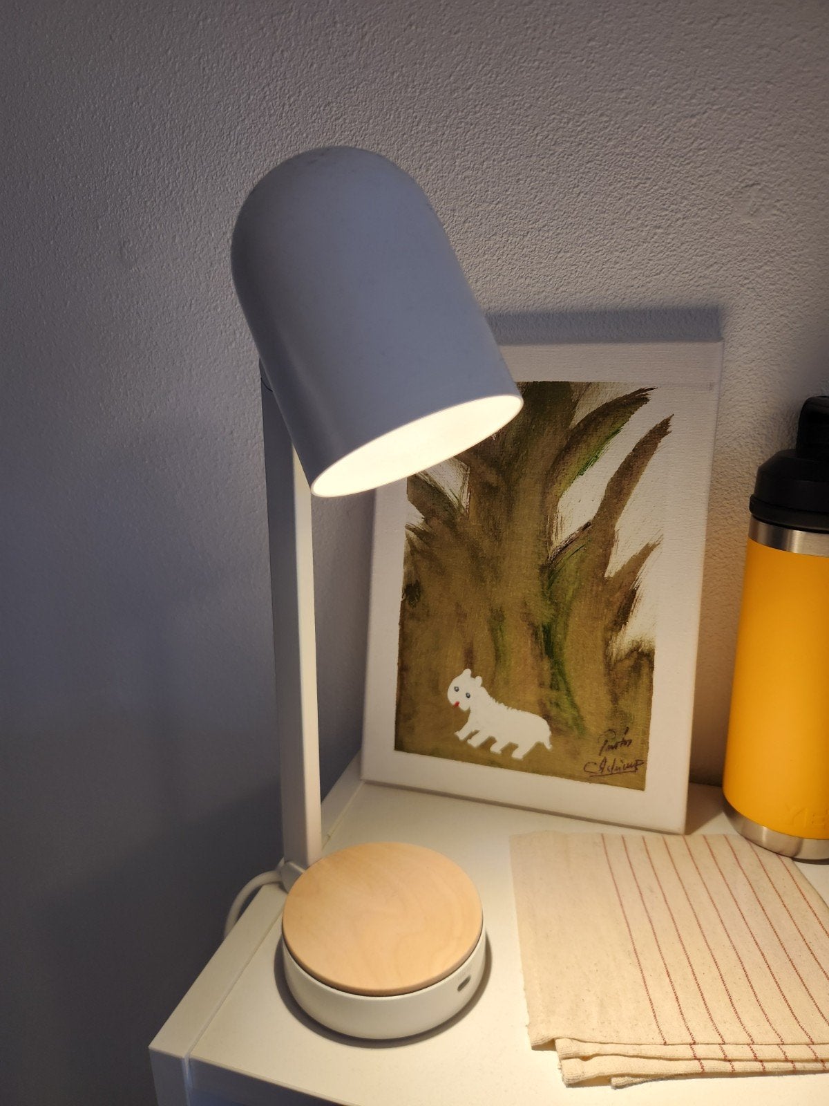 White tablelamp(Chargable), Ophalen, Bureaulamp, Wit, Zo goed als nieuw