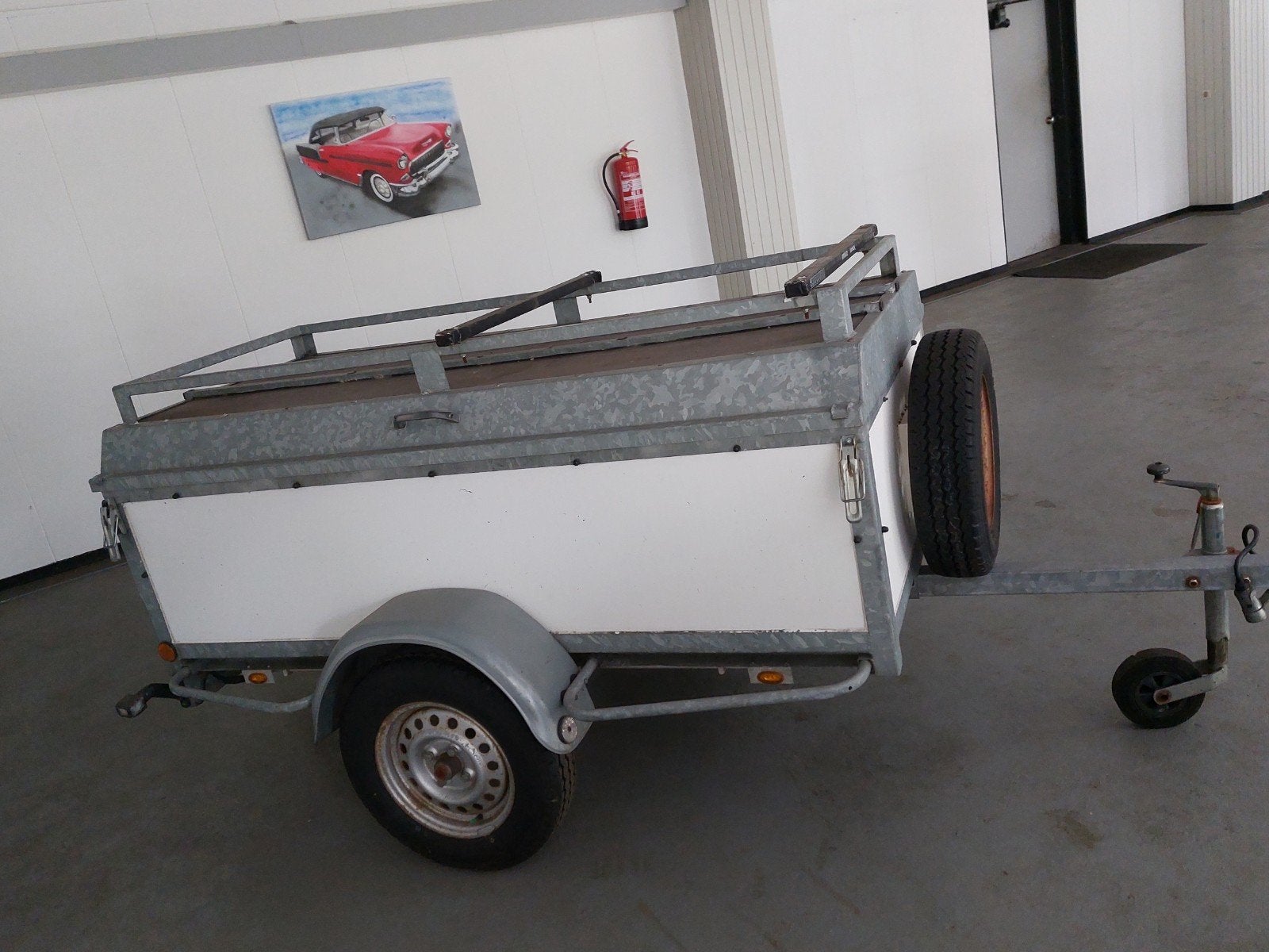 Compacte bagagewagen met deksel en imperiaal, Auto diversen, Aanhangers en Bagagewagens, Ophalen, Gebruikt