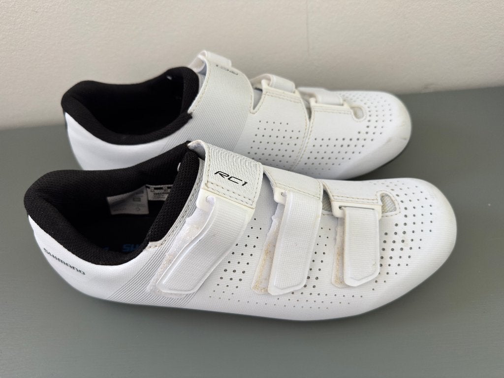 Shimano RC1 wielrenschoenen – maat 44 – wit, Ophalen of Verzenden, Gebruikt, Schoenen
