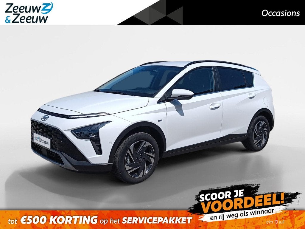 Hyundai Bayon 1.0 T-GDI Premium | Navigatoe | Smartkey | Bos, Auto's, Hyundai, 12 maanden, Euro 6, Origineel Nederlands, Automatische klimaatregeling