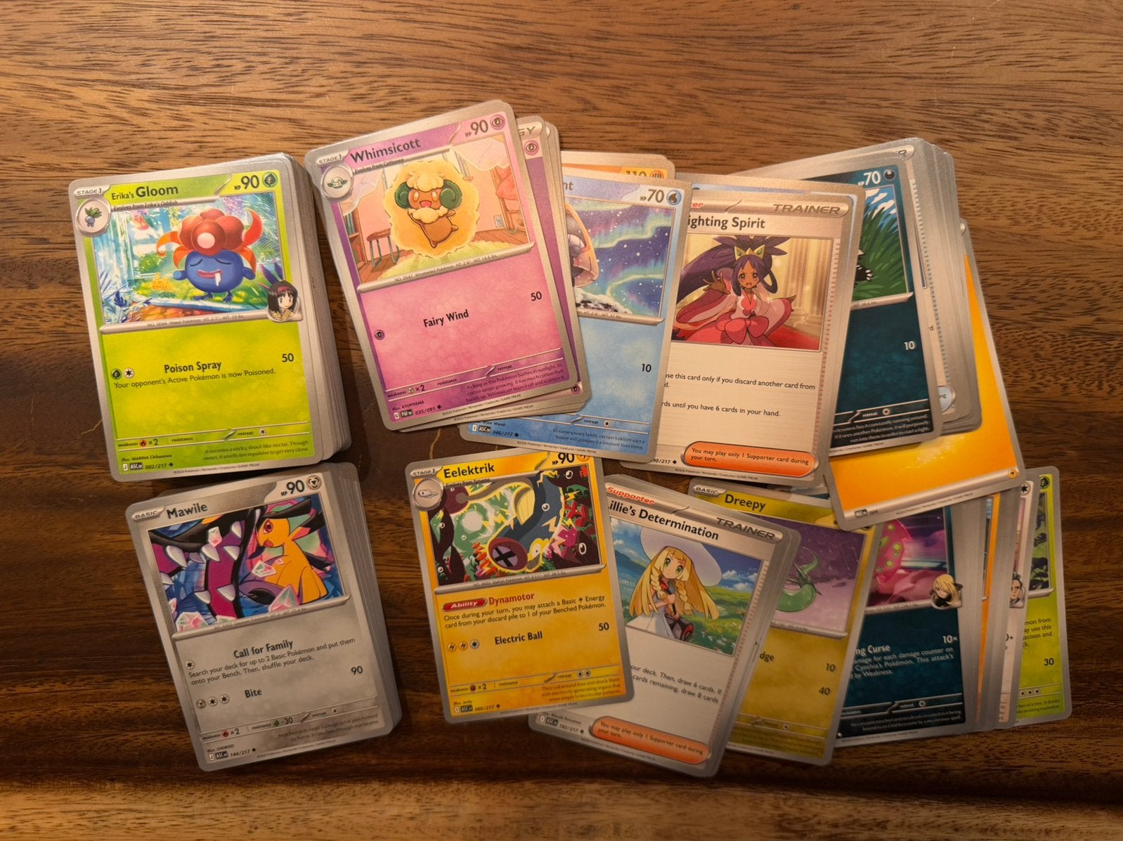 Pokémon kaarten 150 stuks | Mooie moderne partij, Ophalen of Verzenden, Zo goed als nieuw, Meerdere kaarten