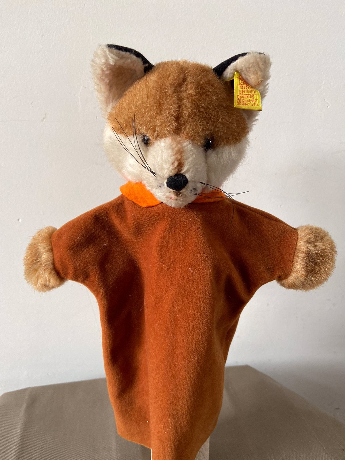 Steiff handpop Vos, 6472/27, Ophalen of Verzenden, Zo goed als nieuw