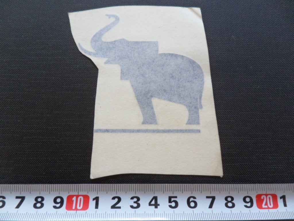sticker  DECAL  SCHMITZ Corgobull  Olifant Blauw, Ophalen of Verzenden, Zo goed als nieuw