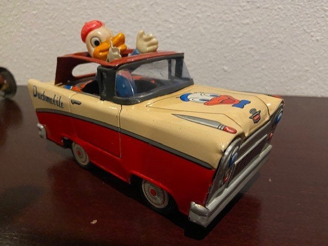 Donald Duck Mobile friktie van W-Toys Japan '50ties, Antiek en Kunst, Ophalen of Verzenden