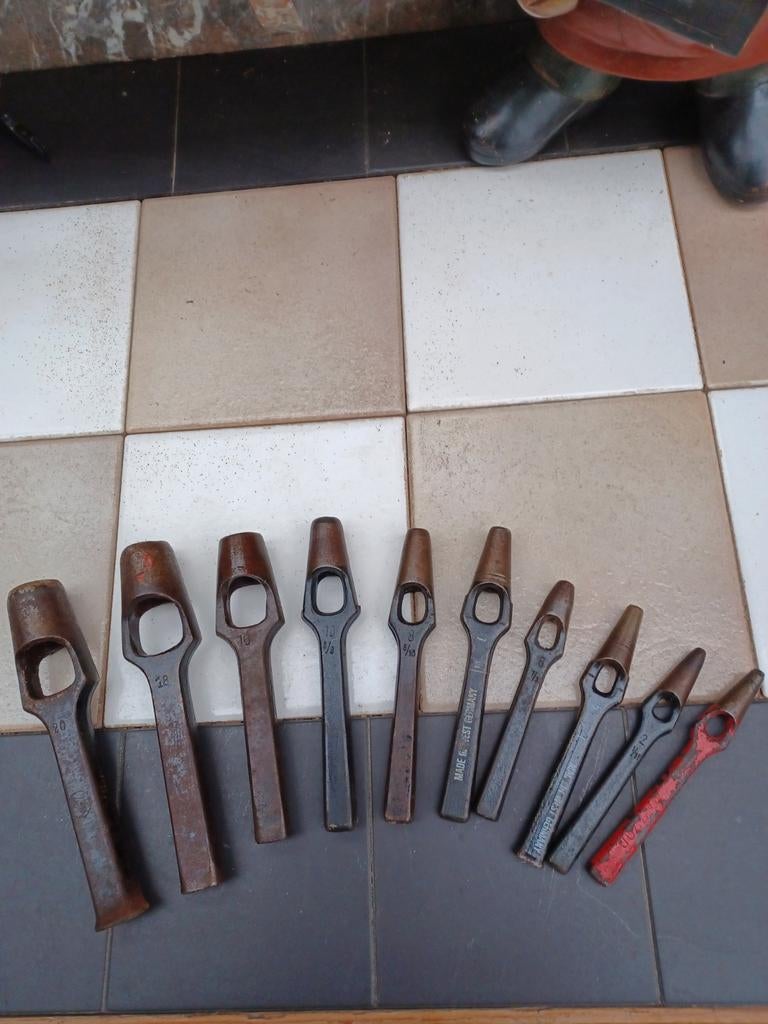 Set van 11 holpijpen - Diverse maten, Ophalen of Verzenden, Gebruikt