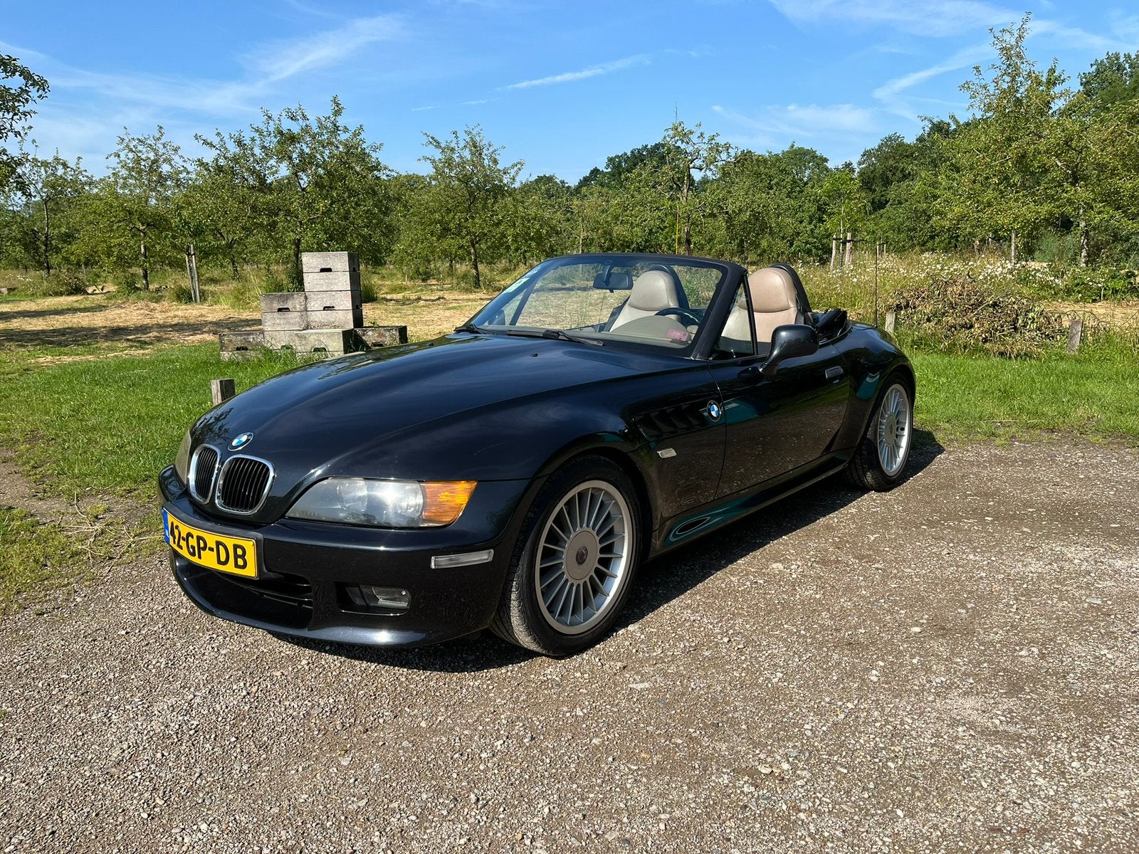 BMW Z3 2.8 Roadster - handbak - airco - met Wiesmann hardtop, Achterwielaandrijving, Beige, 192 pk, Cabriolet