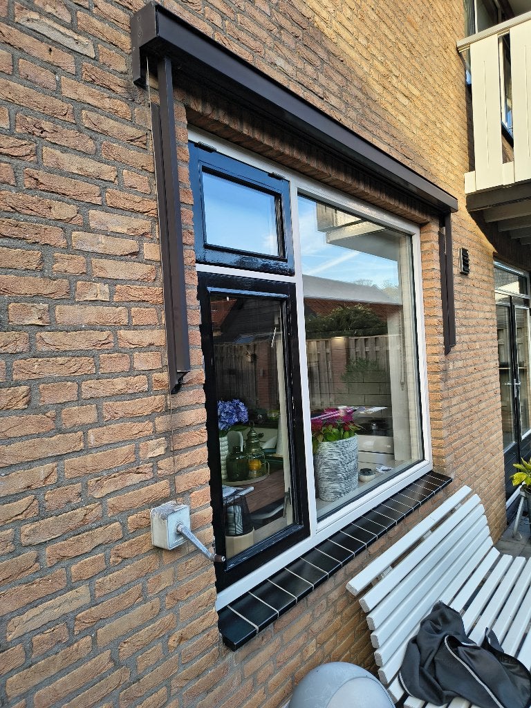 Uitvalscherm - Rood - Goede staat, Ophalen, Gebruikt, 250 cm tot 450 cm, Uitvalscherm