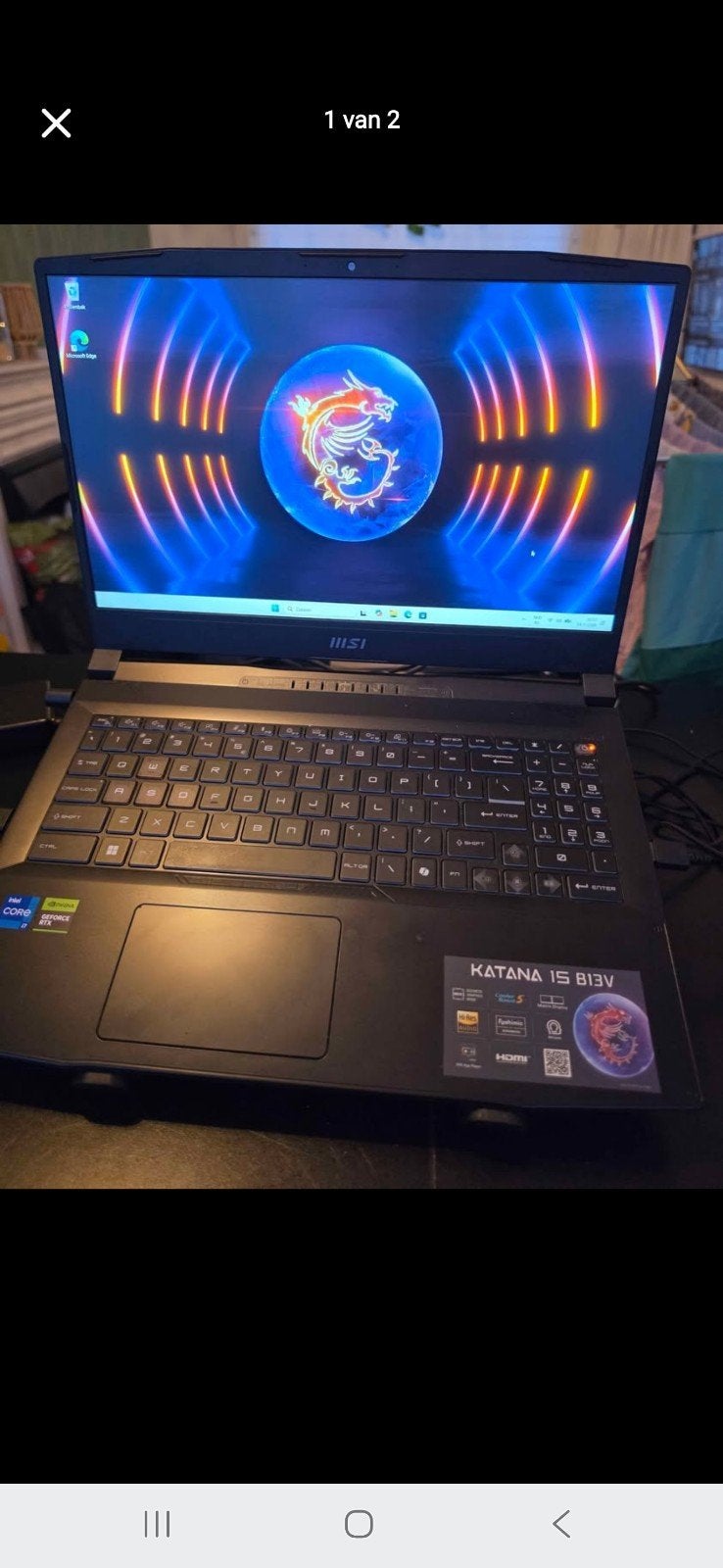 msi katana gaminglaptop, Ophalen, 15 inch, Gaming