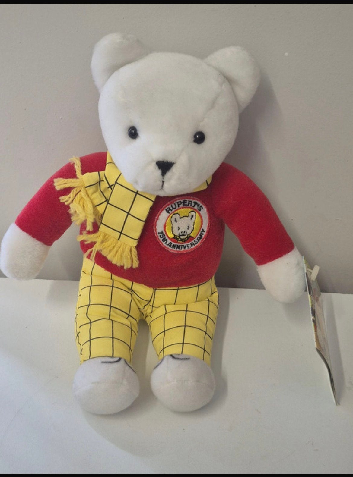 Knuffel ruppert bear 75e verjaardag, Verzamelen, Ophalen of Verzenden, Zo goed als nieuw, Stoffen beer, Overige merken