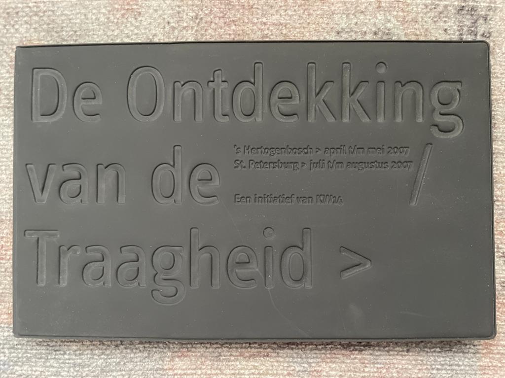 De Ontdekking van de Traagheid - Tentoonstellingscatalogus, Ophalen of Verzenden, Zo goed als nieuw, Nederland