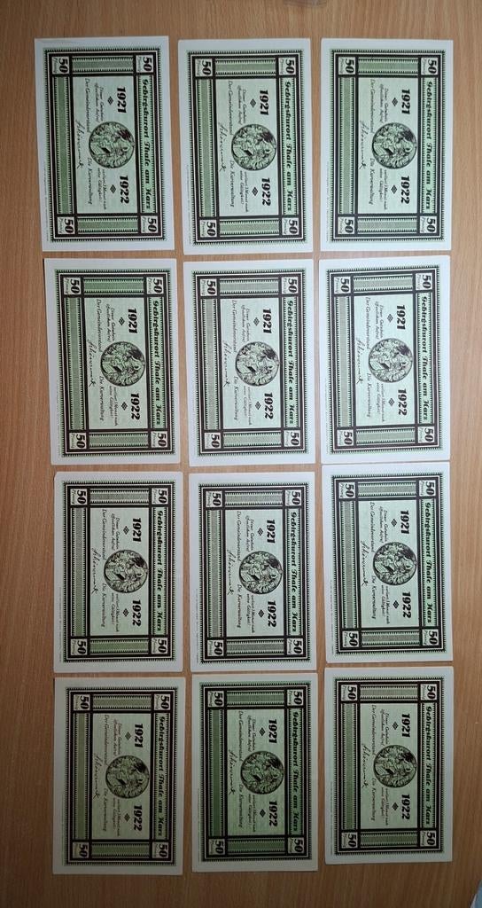 Duits Notgeld Thale Noodgeld, Ophalen of Verzenden, Duitsland