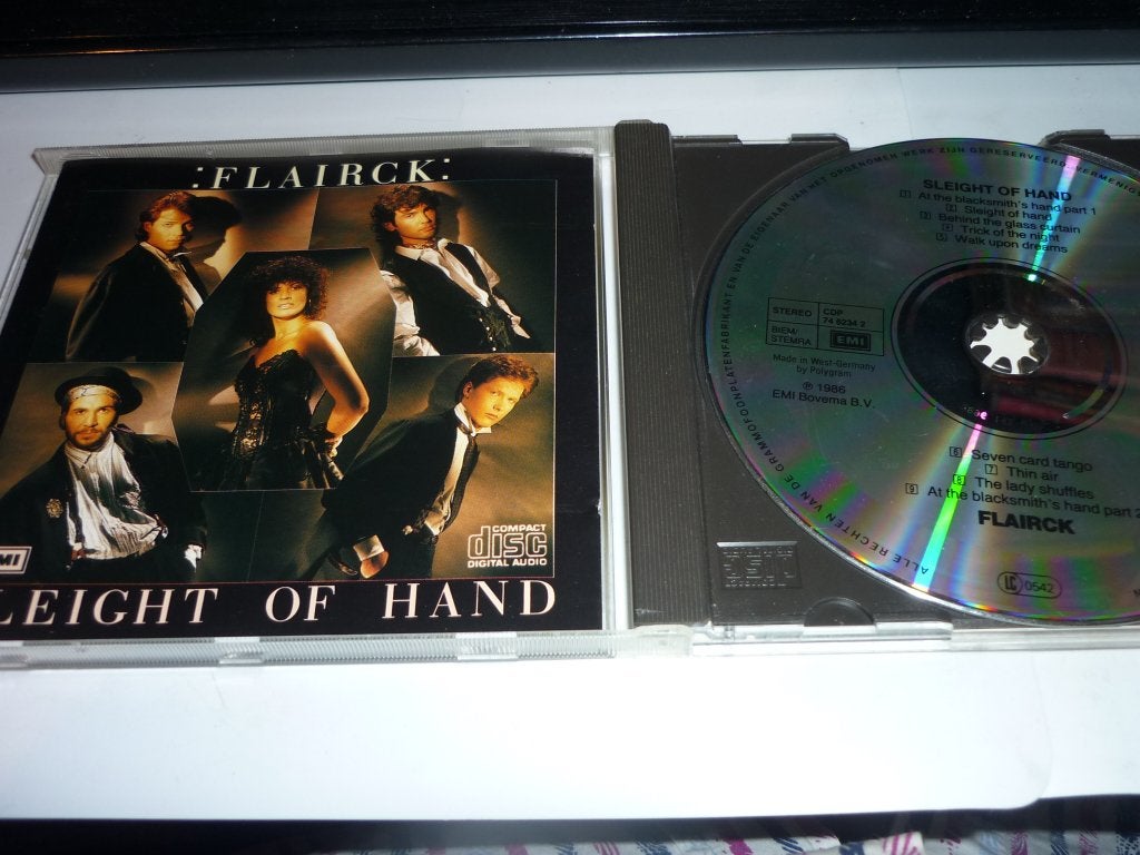 Flairck - Sleight of Hand CD (1986), Inclusief boekje, Gebruikt, Overige genres, Ophalen of Verzenden