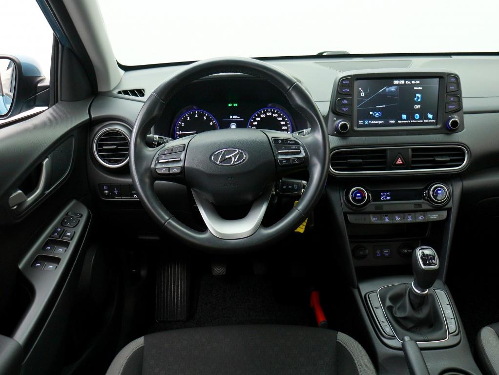 Hyundai KONA 1.0 T-GDI Essence | Navigatie | Trekhaak | Deal, Voorwielaandrijving, Stof, Gebruikt, Blauw