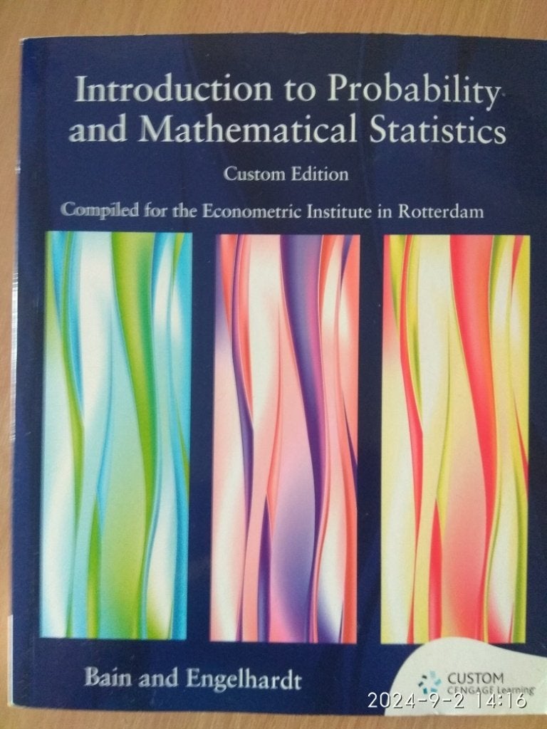 Introduction to Probability and Mathemtical Statistics, Boeken, Diverse auteurs, Ophalen of Verzenden, Zo goed als nieuw, Beta