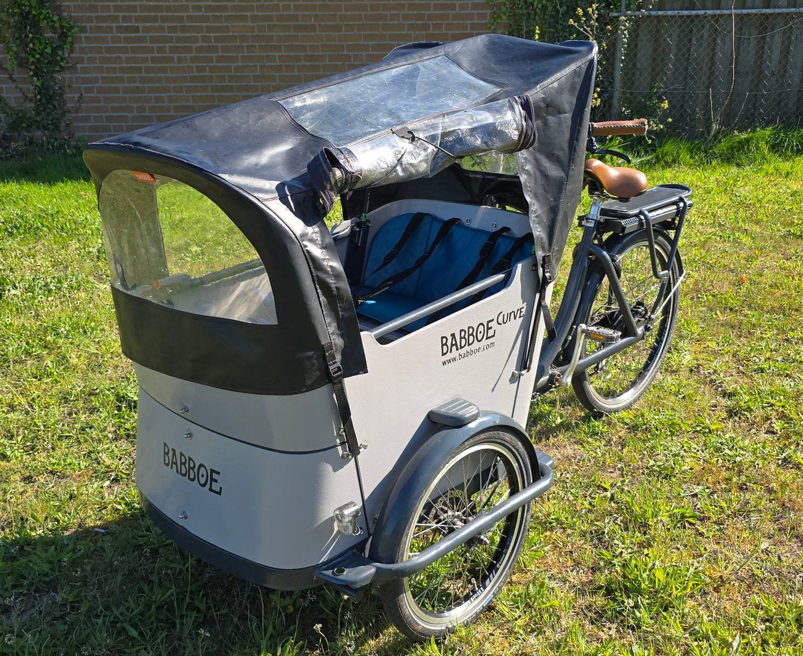Elektrische Babboe Curve Bakfiets - Goedgekeurd &onderhouden, Ophalen, Zo goed als nieuw, 4 kinderen of meer, Huif