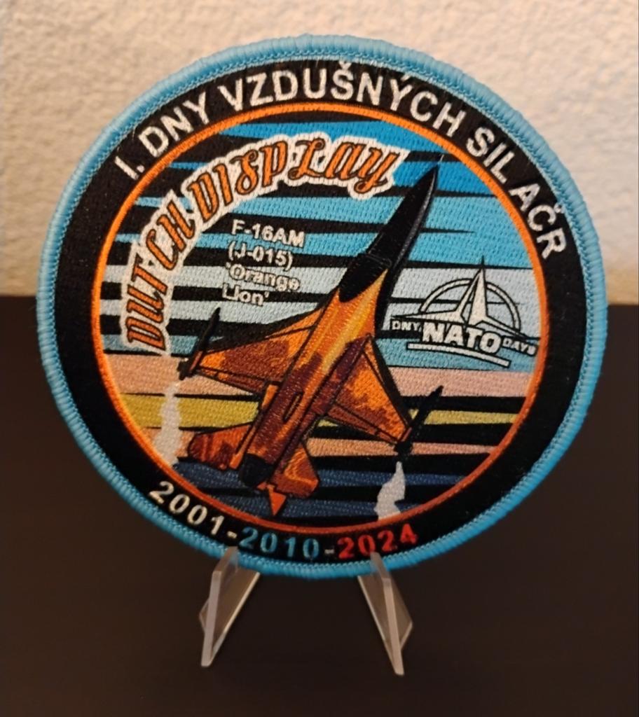 Patch - NATO Days RNLAF Dutch Display F-16 "Orange Lion", Verzamelen, Luchtvaart en Vliegtuigspotten, Verzenden, Zo goed als nieuw