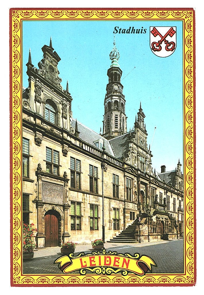 37792 Leiden 1976 Stadhuis Nette oude kaart Onbeschreven