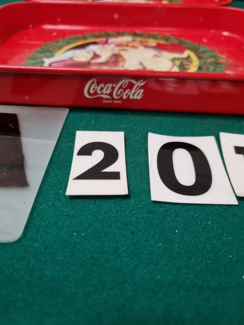 -	Coca cola kerst dienbladen 2x, Huis en Inrichting, Woonaccessoires | Dienbladen, Ophalen of Verzenden, 'T Olde Gre-j, Info@toldegrej.nl