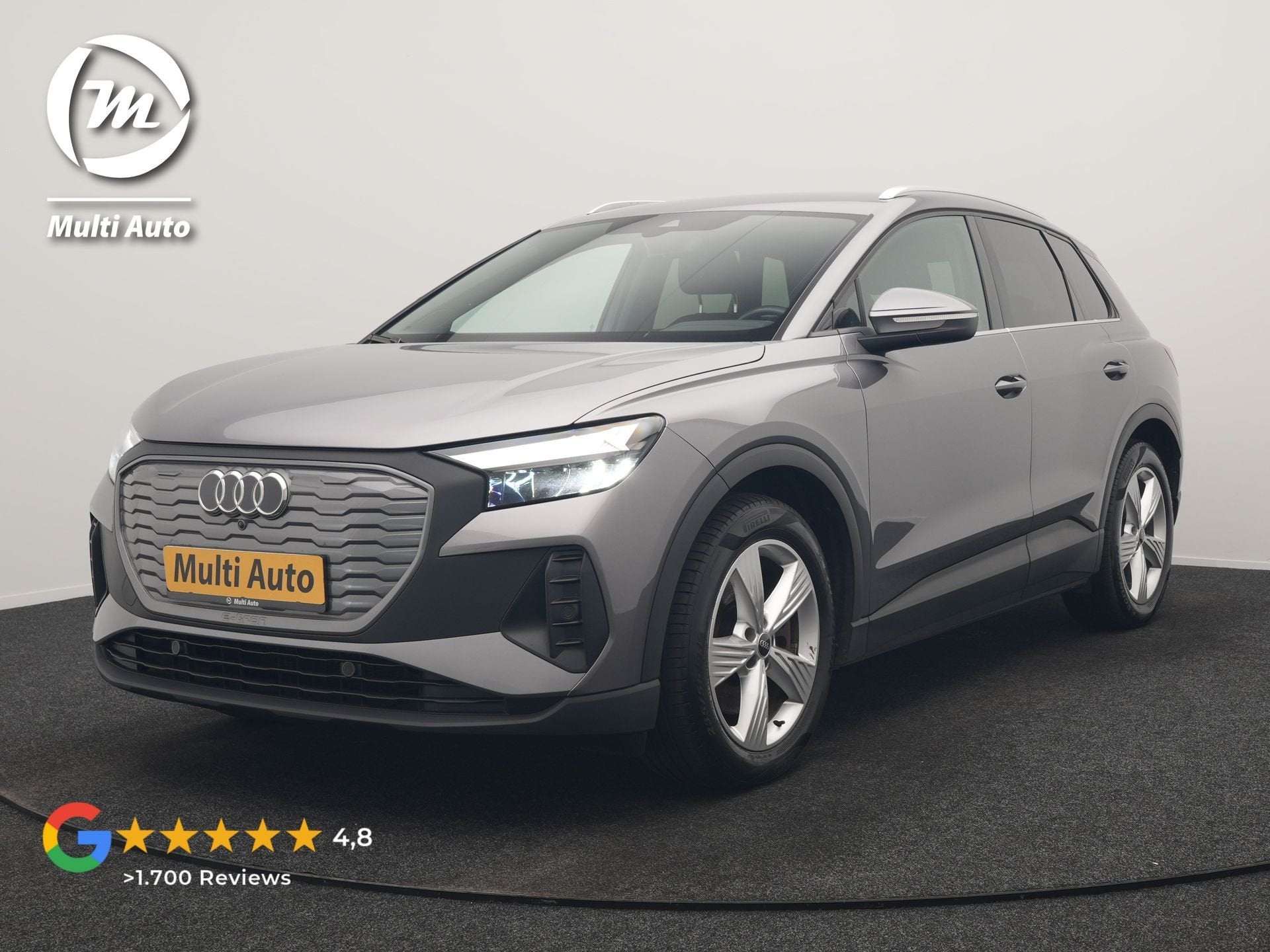 Audi Q4 e-tron 45 Quattro Edition 77 kWh 265pk Dealer O.H. |, Automaat, Stof, Gebruikt, Zwart
