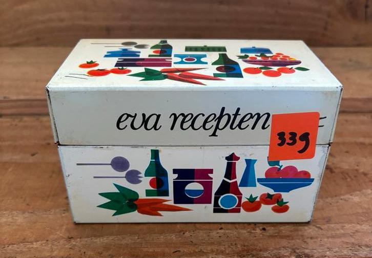 Eva Recepten blik, Verzamelen, Blikken, Ophalen of Verzenden, Zo goed als nieuw, Overige
