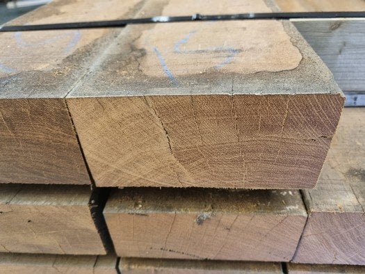 21 Hardhouten balken 7.0x15.0 cm 1.50 meter - nr: HB28, Ophalen, Minder dan 180 cm, Balken, Hardhout