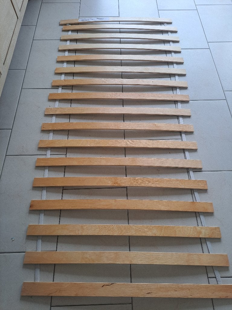 Lattenbodem, Ophalen, 90 cm, Eenpersoons, Zo goed als nieuw