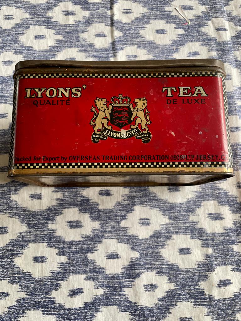 Vintage Lyons Thee Blik - Qualité De Luxe, Ophalen of Verzenden, Gebruikt, Thee, Overige merken