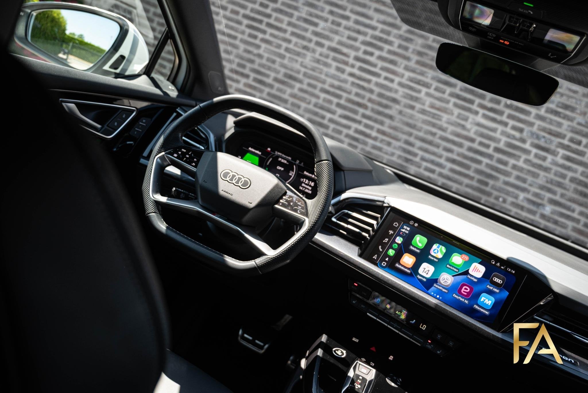 Audi Q4 Sportback e-tron 50 quattro S Line 77 kWh, Automaat, Gebruikt, Zwart, Wit
