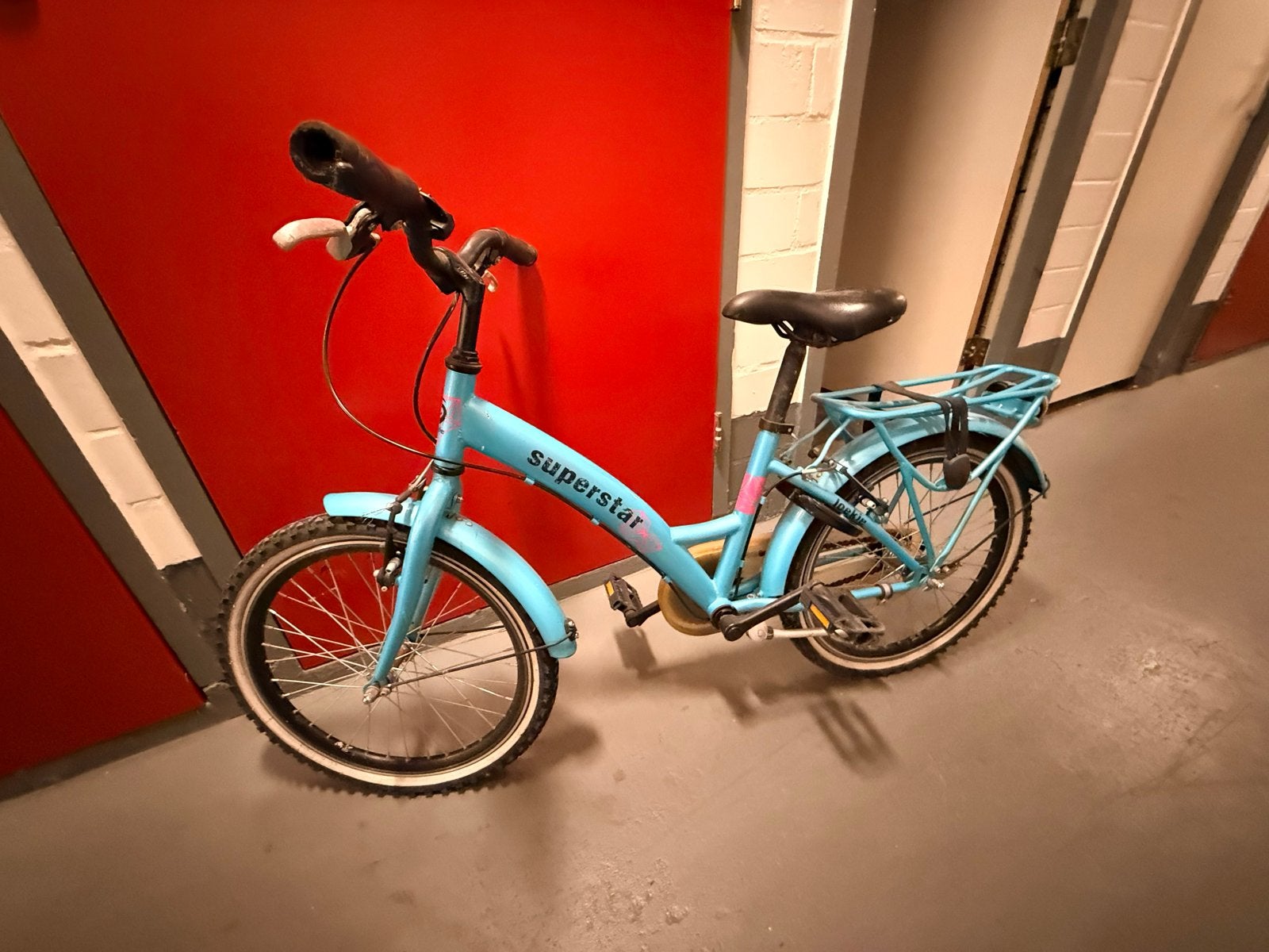 Superstar Kinderfiets - Blauw (20 inch), Ophalen, Gebruikt, Terugtraprem, 16 tot 20 inch