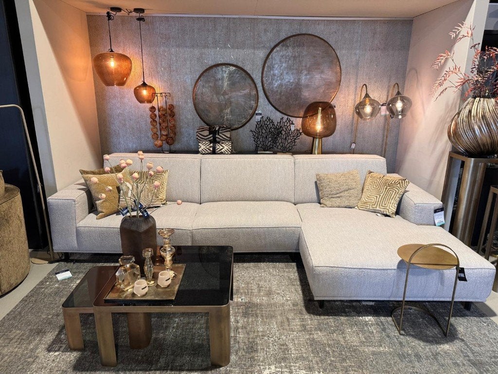 Hoekbank Sophie l Whoon l Room108 l van €2763,- voor €1599,-, Ophalen, Gebruikt, Hoekbank, 300 cm of meer