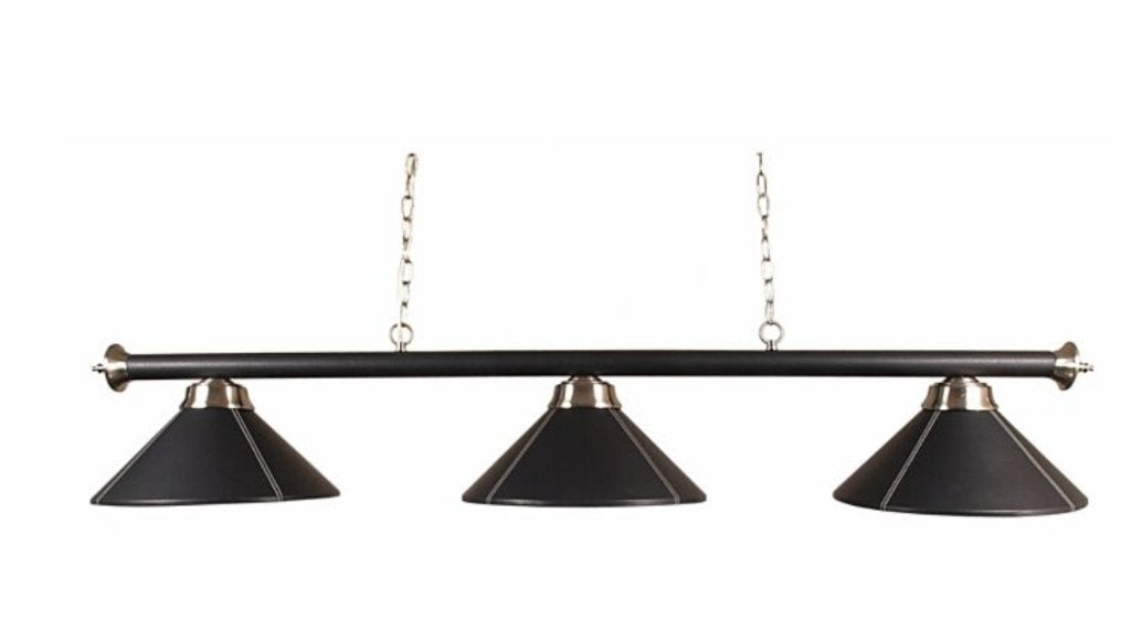 Lamp type pool met drie kappen zwart, Ophalen, Gebruikt, Pooltafel
