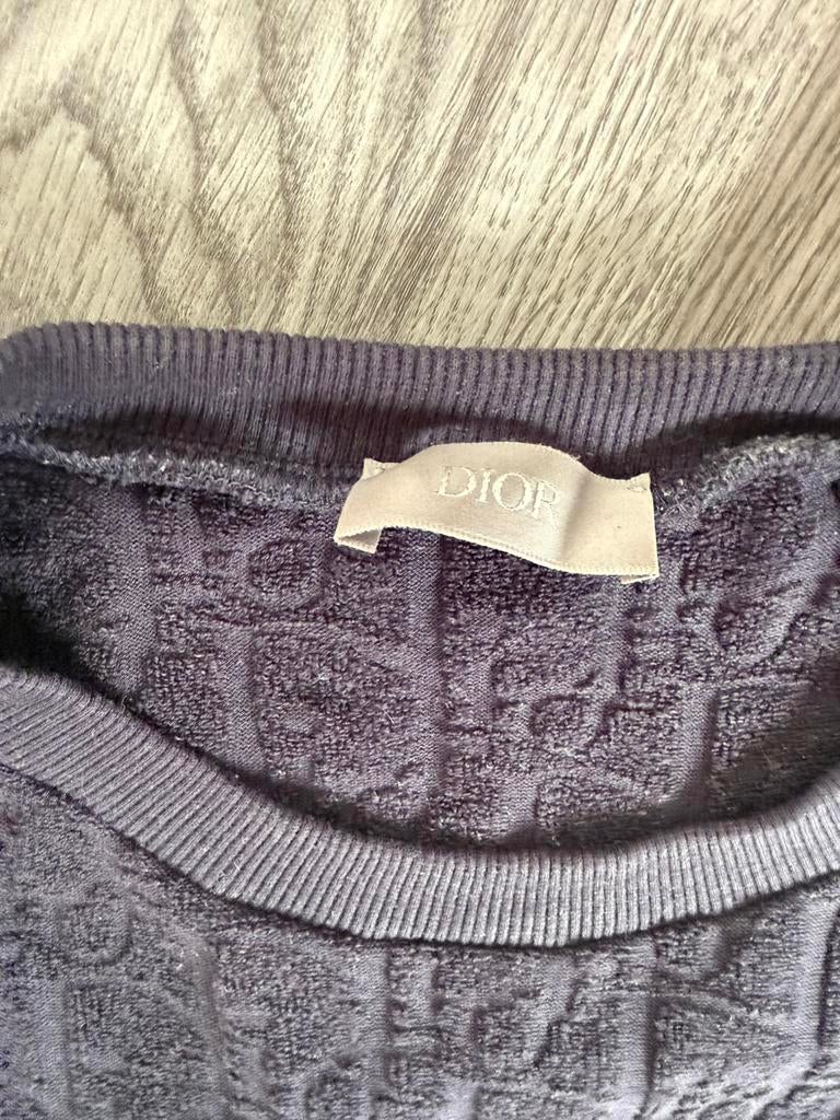 Dior heren t shirt badstof, Ophalen of Verzenden, Zo goed als nieuw, Maat 46 (S) of kleiner, Blauw