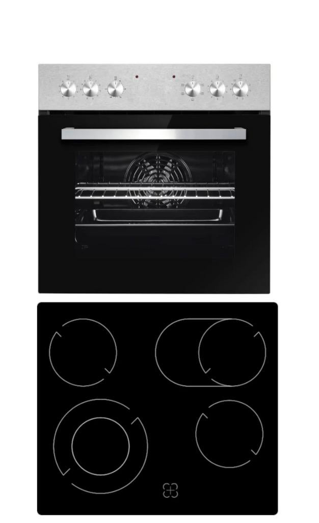 Keramische kookplaat met hete lucht oven wit van jleur nieuw