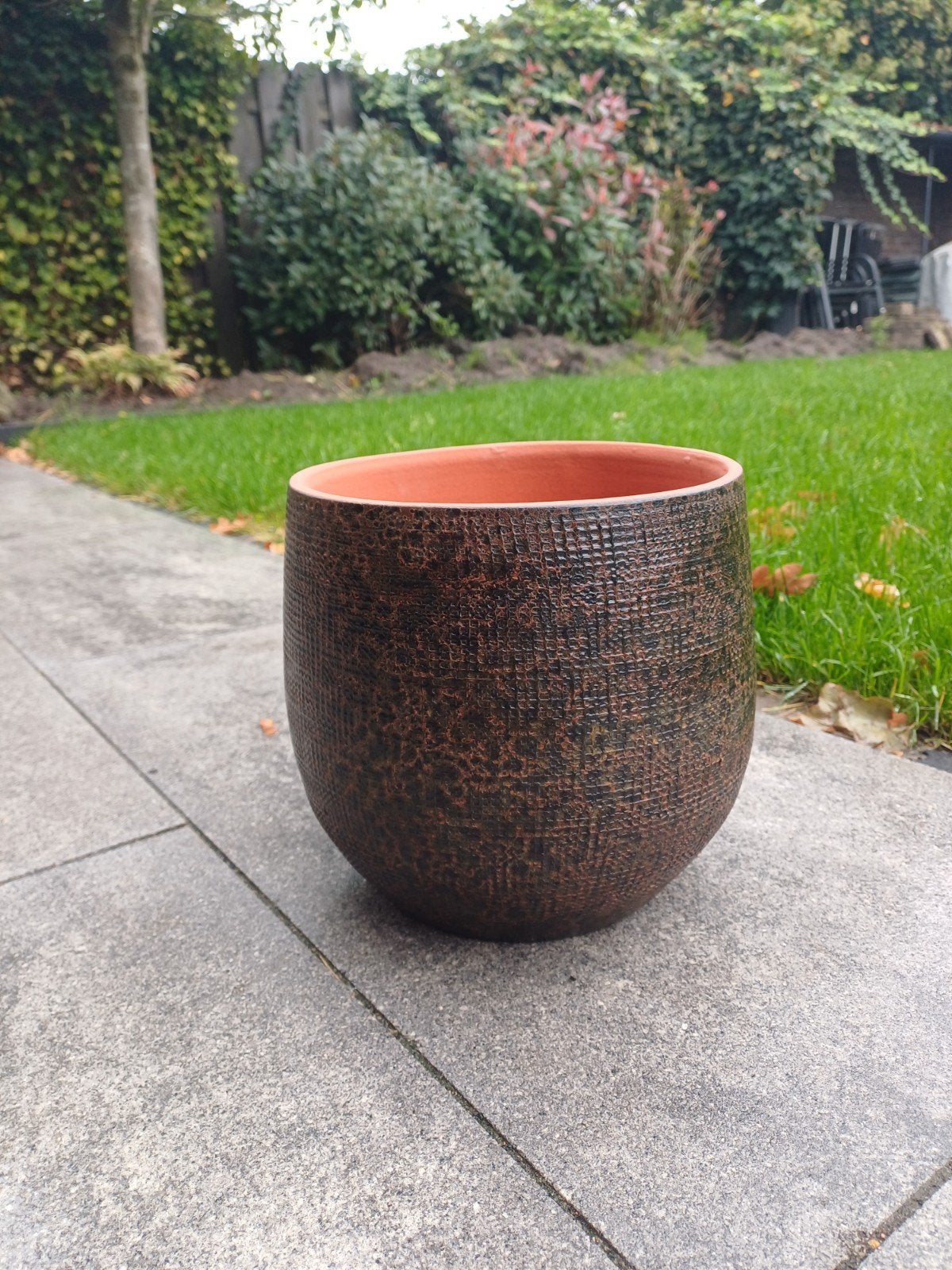 bloempot, Ophalen, Rond, Binnen, Aardewerk
