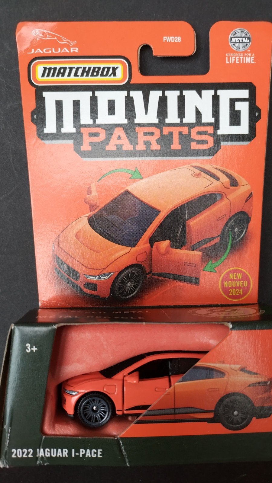 Jaguar I pace 2022 1:64 3inch Matchbox Moving Parts Pol, Auto, Verzenden, ., ..