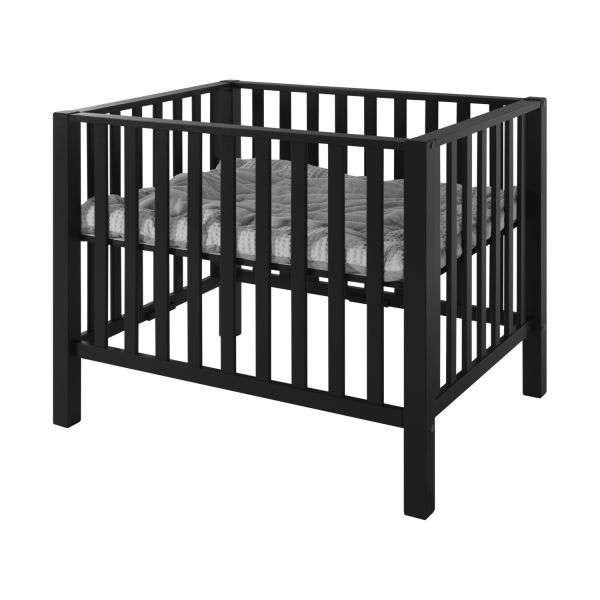kinder box - Casper Box II Mat Zwart Babypark, Ophalen, Gebruikt, Rechthoekig, In hoogte verstelbaar