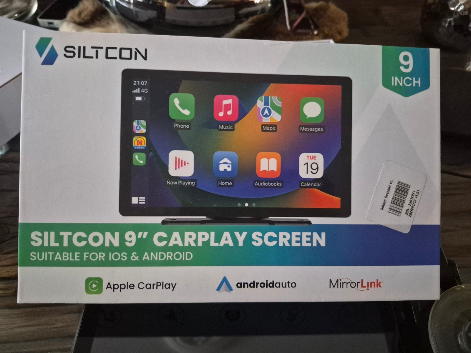 Siltcon 9 inch Carplaysysteem met achteruitrijcamera, Ophalen, Gebruikt