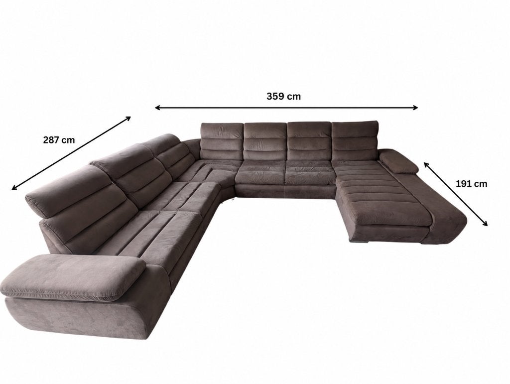 Bankstel u vorm te koop met slaap functie en lounge, Ophalen, Gebruikt, Hoekbank, 75 tot 100 cm