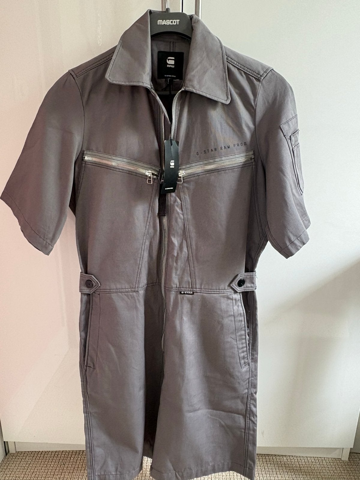 Nieuw G-Star RAW Multi Zipper Playsuit Grijs Denim, Ophalen of Verzenden, Nieuw, Maat 36 (S), Grijs