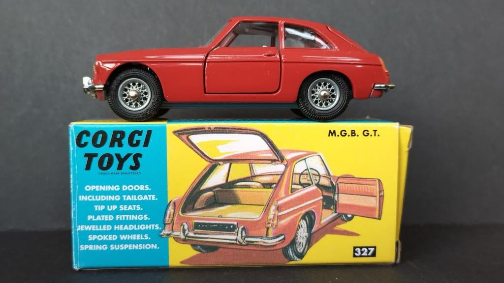 MG B 1:43 Corgi Toys re-edition Pol, Auto, Nieuw, Le19 1rl Leicester uk, Corgi Classics