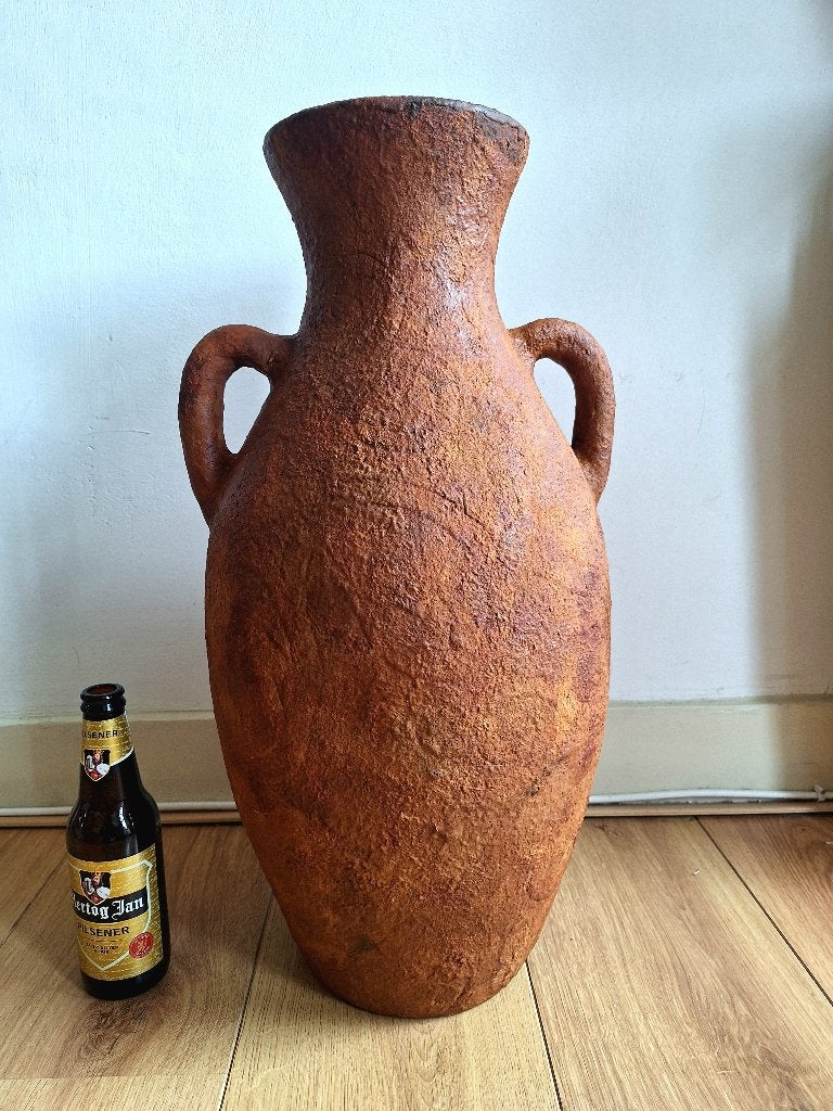 Grote terracotta amfora / kruik / vaas / pot met handvatten, Ophalen