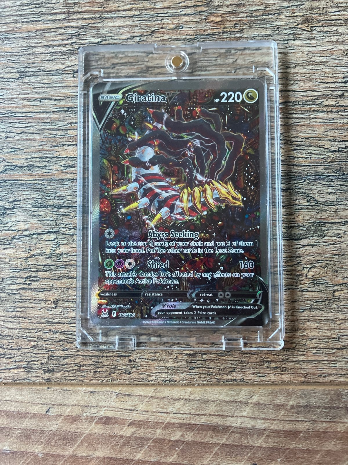 Giratina V  (Lost Origin) Pokémon Kaart, Verzenden, Zo goed als nieuw, Losse kaart