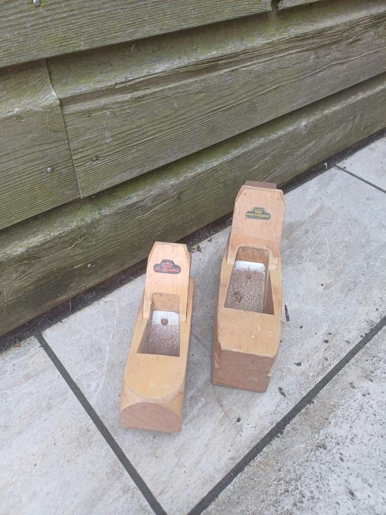 Set van 2 vintage Nooitgedagt houten schaven, Ophalen of Verzenden